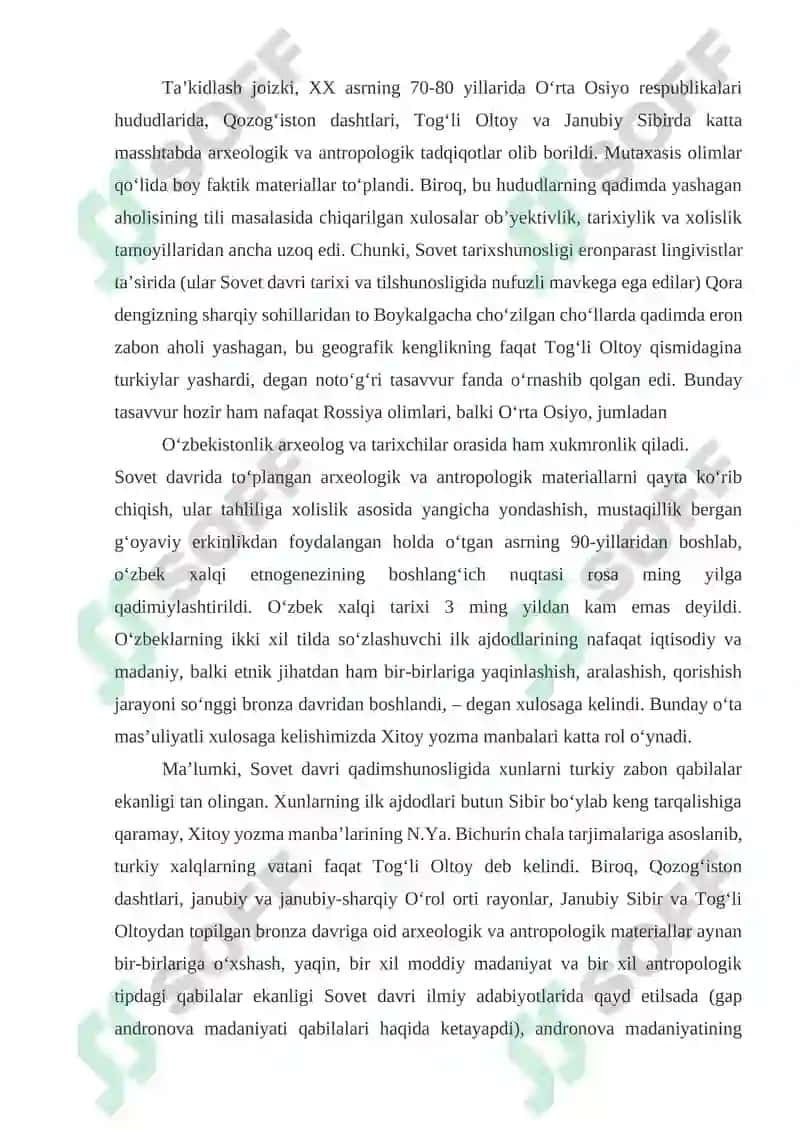 O'zbek xalqi etnogenezi bosqichlari 3
