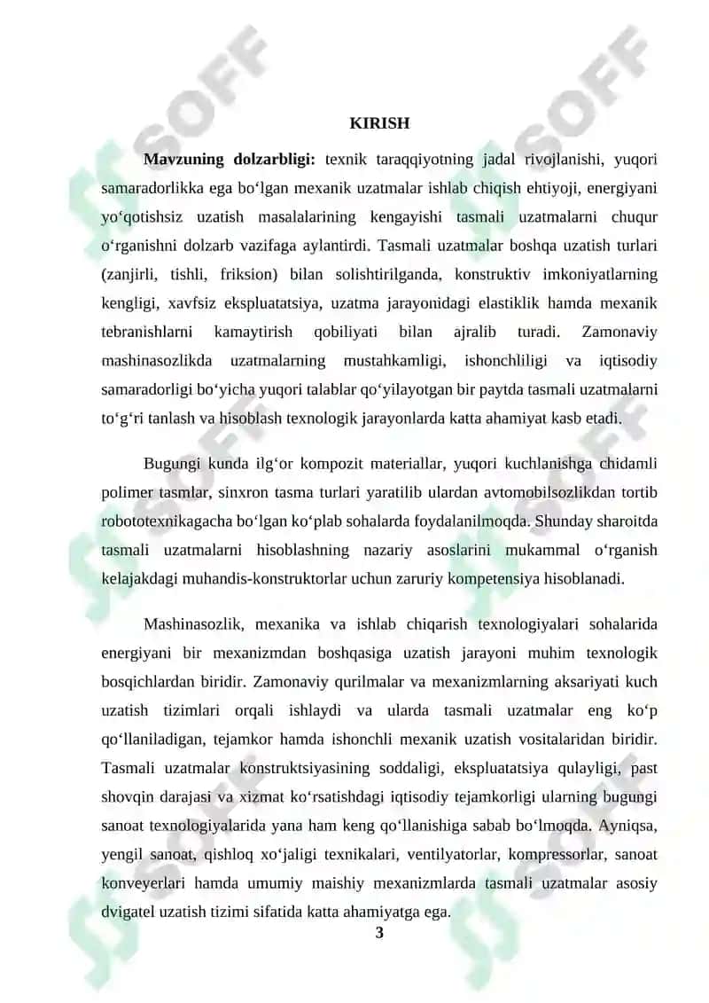 TASMALI UZATMALAR VA ULARNI HISOBLASHNING NAZARIY ASOSLARI kurs ishi 3
