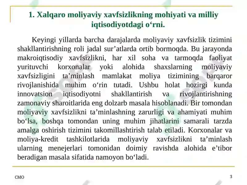 Xalqaro Valyuta Munosabatlarini Muvofiqlashtirish 3