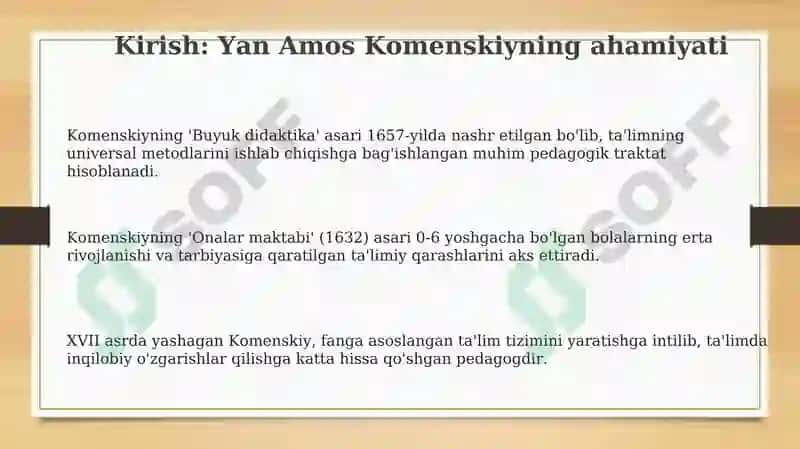 Yan Amons Komenskiy -pedagogika asoschisi 3