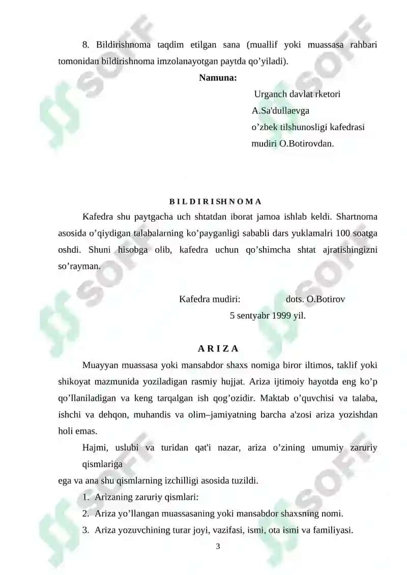 Bildirishnoma 3