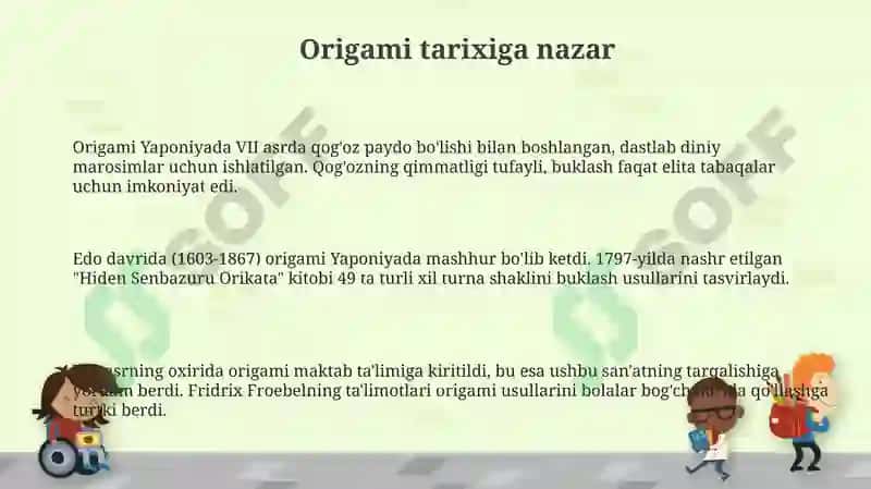 Origami tarixi 3