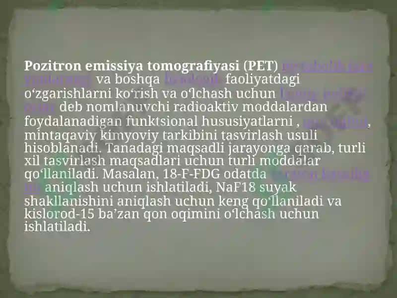 Pozitron – emission tomografiya 3