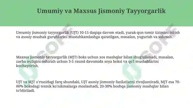 Umumiy va Maxsus Jismoniy Tayyorgarlik 3