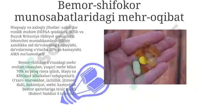 Ta'sirlash qonunlarining tibbiyotdagi ahamiyati 3