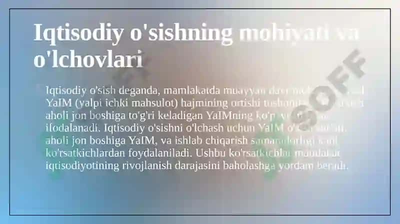 Iqtisodiyo'sish va ijtimoiy rivojlanish 3