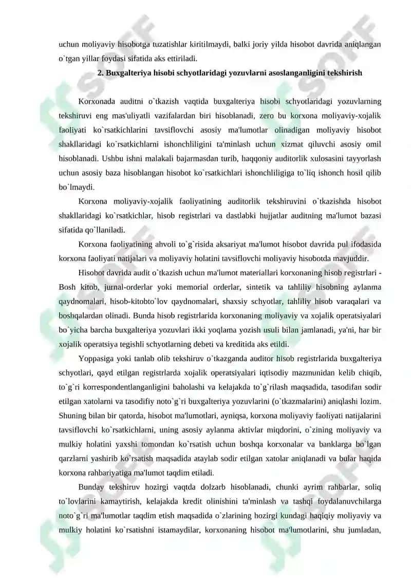 Moliyaviy hisobot auditini o`rganish 3