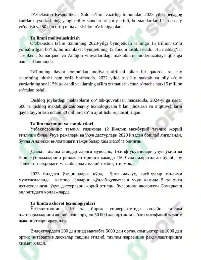 Oʻzbekistonda taʼlim tizimi 3