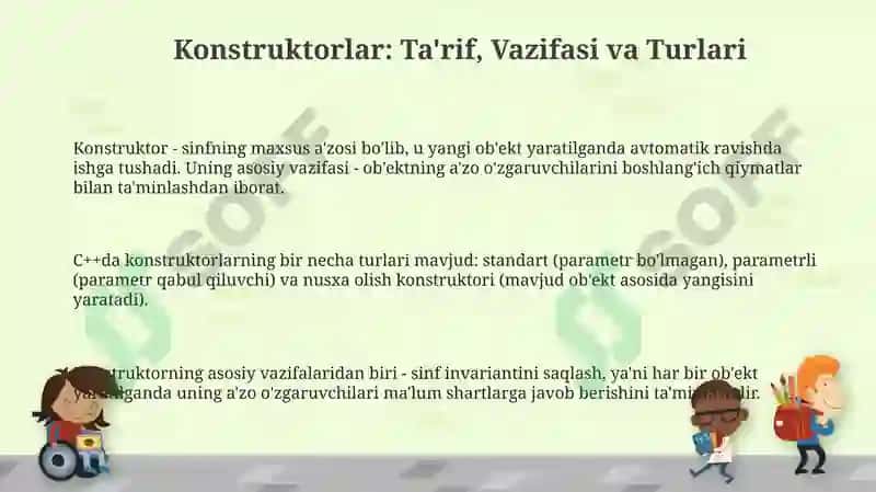 C++dakonstruktorlarvaularnitashkiletishusullari 3