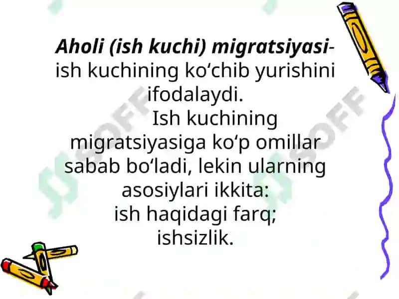 ISHCHI KUCHI, UNING BANDLIGI VA ISHSIZLIK 3