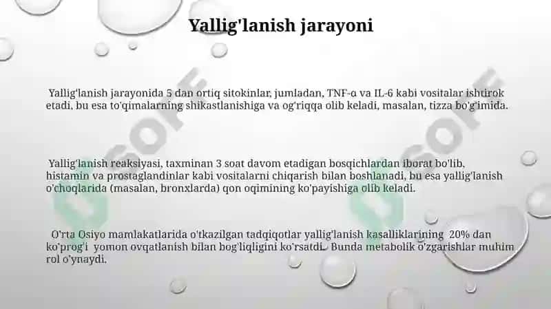 Yallig'lanishga qarshi dori vositalar 3