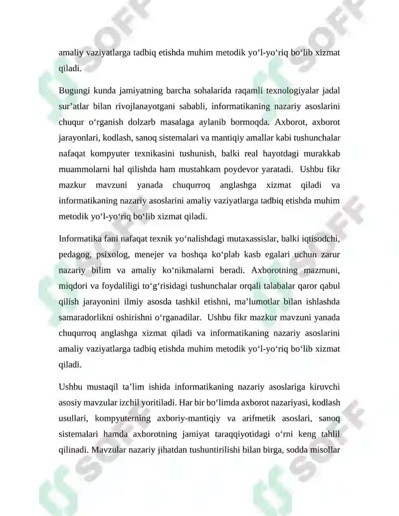 Informatikaning Nazariy Asoslari 3
