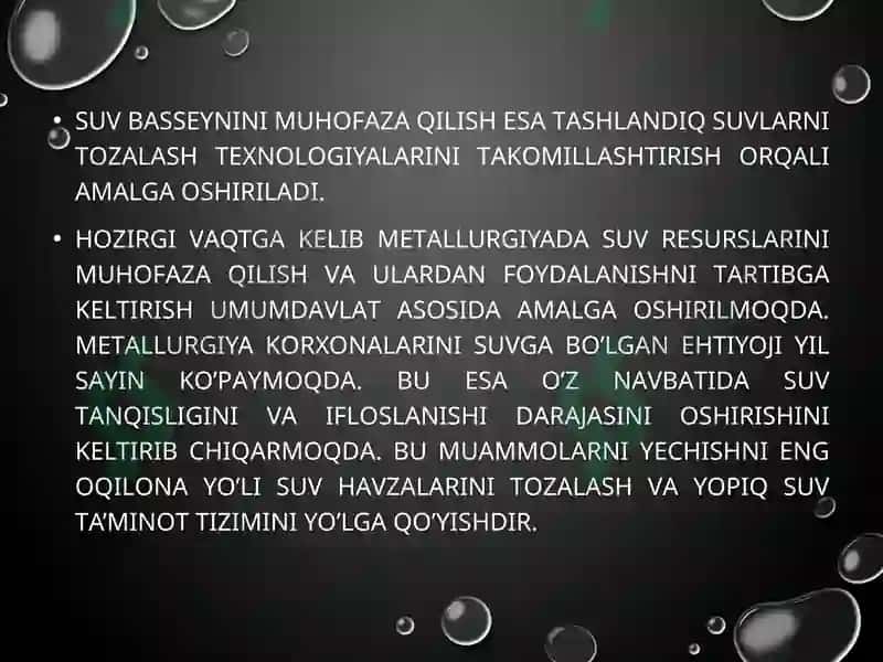 Metallurgiyada ekologiya asoslari 3