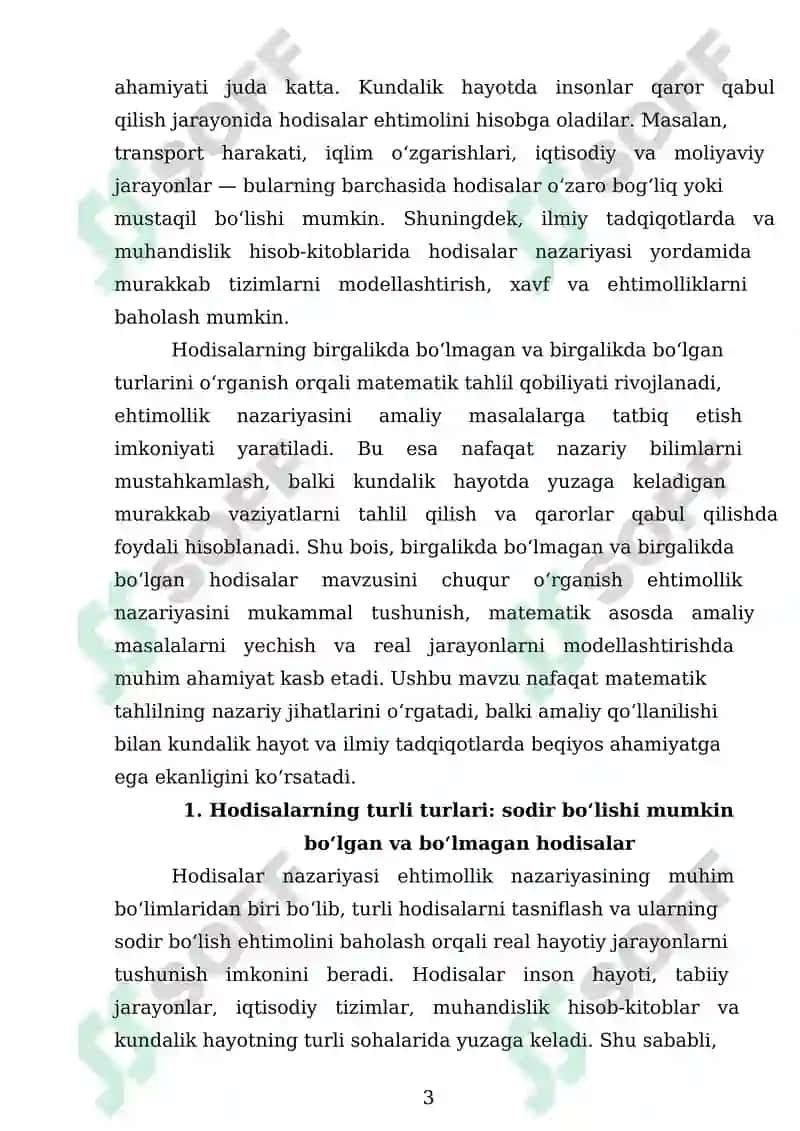 Hodisalar Nazariyasi 3