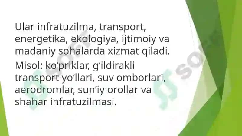 Zamonaviy sun’iy inshootlar 3