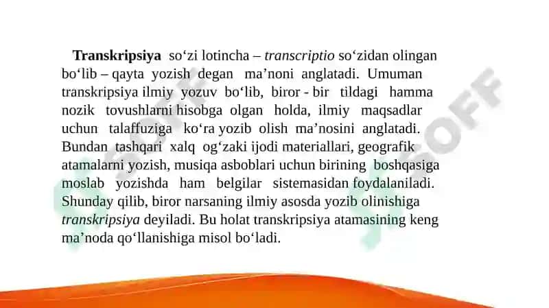 Transkripsiya va uning turlari 3