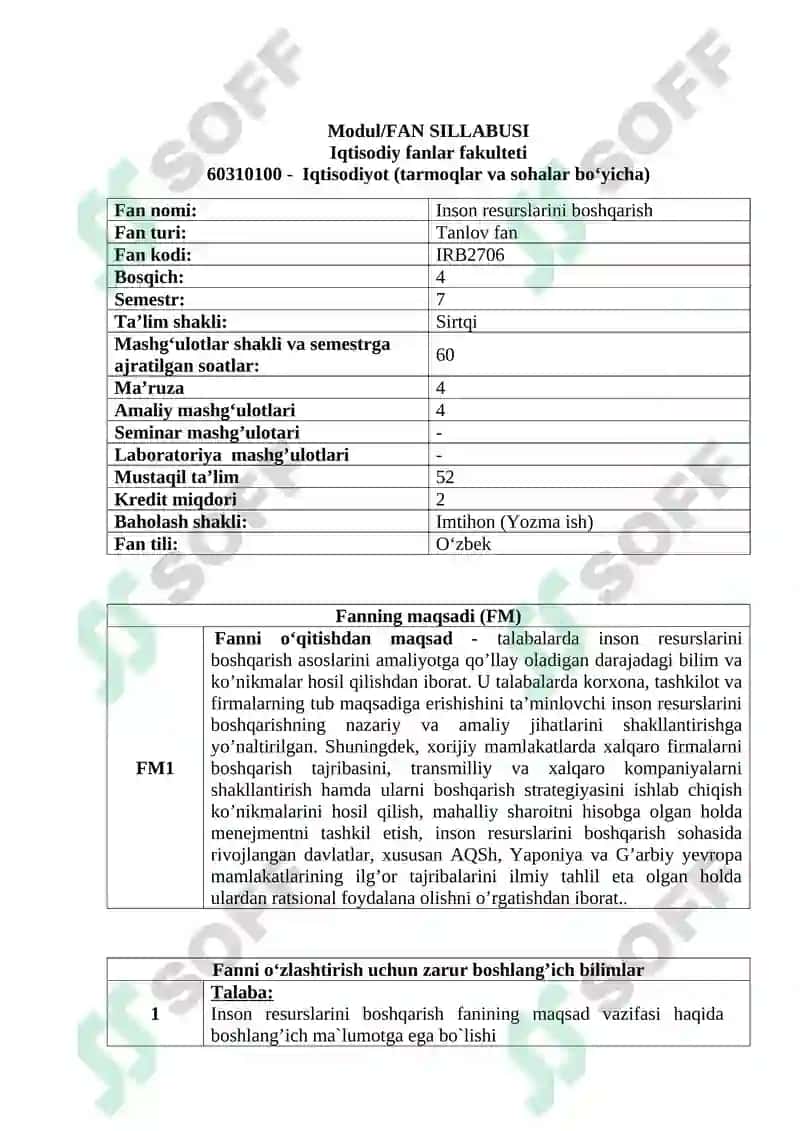Inson resurslarini boshqarish 3
