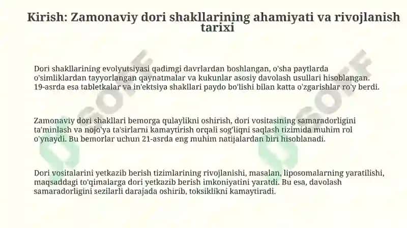 Zamonaviy dori shakllarini rivojlanish istiqbollari 3