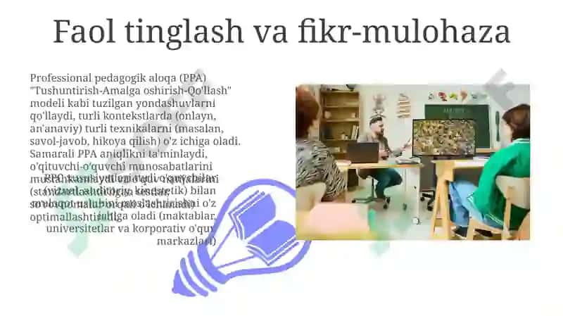 Professional pedagogik aloqa 3