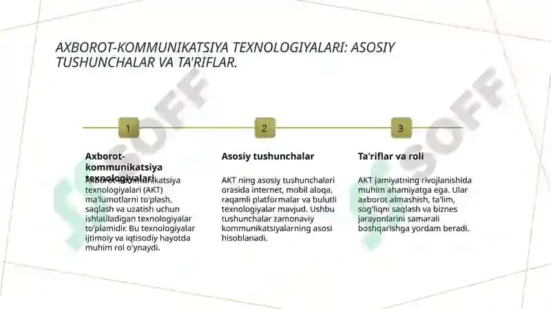 Axborot-kommunikatsiya texnologiyalari 3