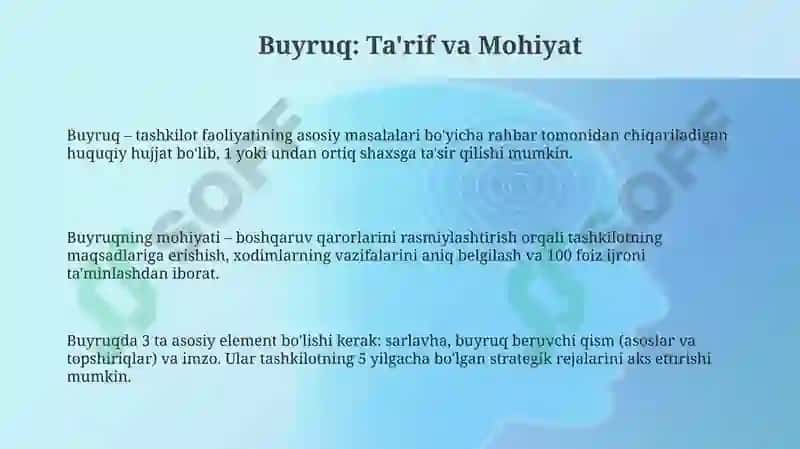 Buyruq 3