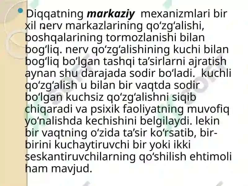 Dobrinning diqqat haqidagi qarashlari 3