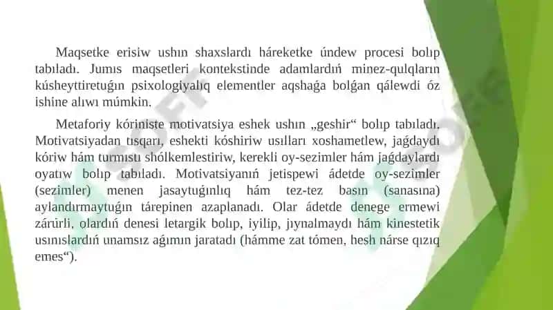 Motivaciya haqqında túsinik 3