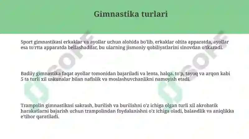Gimnastika turlari 3