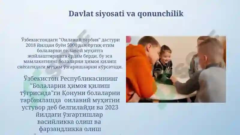 Oila tarbiyasi dasturi 3