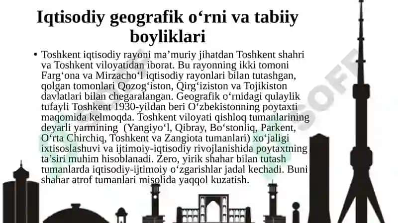 Toshkent iqtisodi rayonu 3