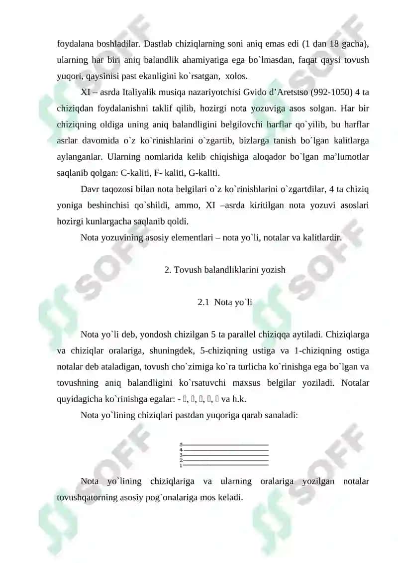 Nоta yozuvi va uning kеlib chiqish tariхi 3