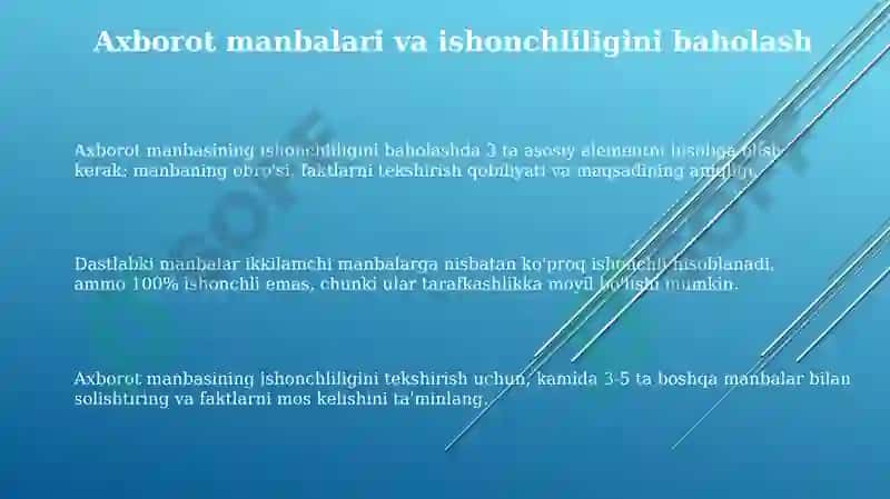 Mediavositalaridaxborotning tahlilivabaxolash 3