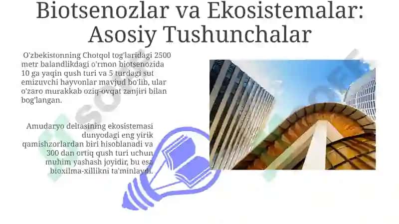 Biotsenozlar va Ekosistemalar 3