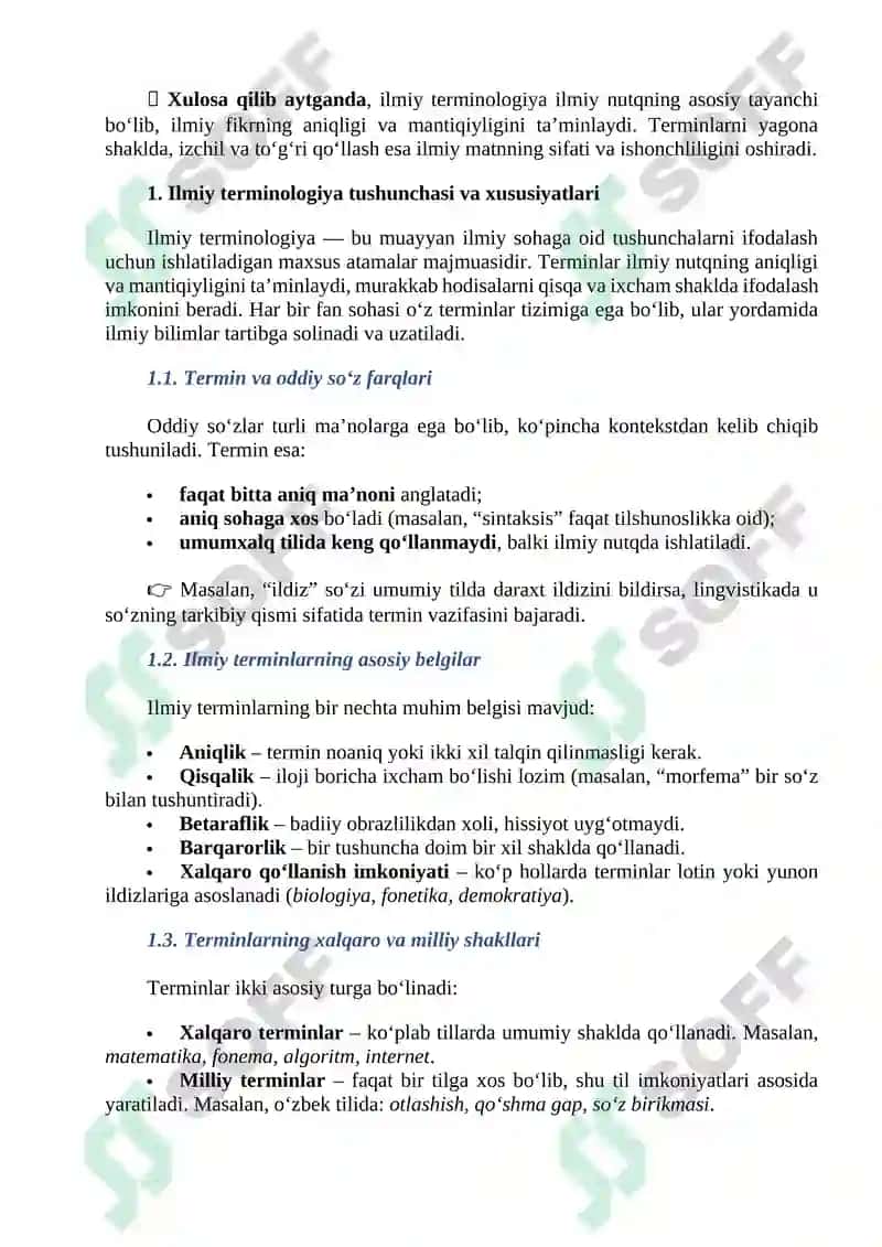 Ilmiy terminologiyadan foydalanish 3