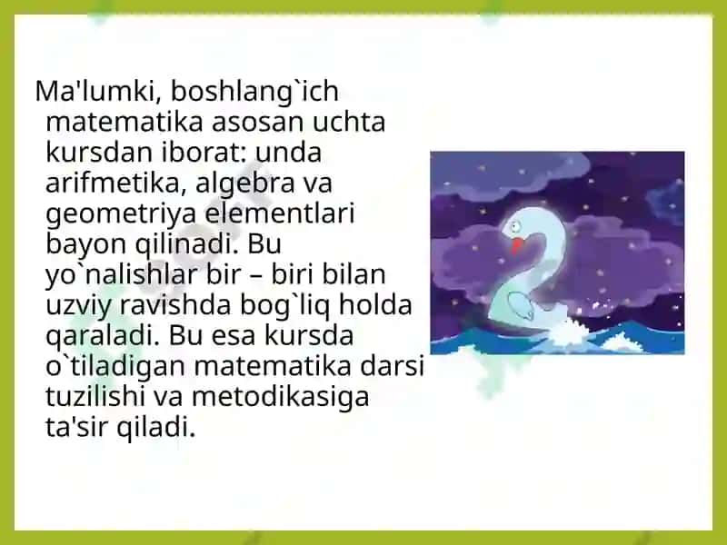 Bolalarning boshlang’ich matematik tushunchalarini rivojlantirish 3