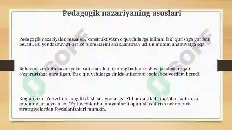 Pedagogik mahorat asoslari 3