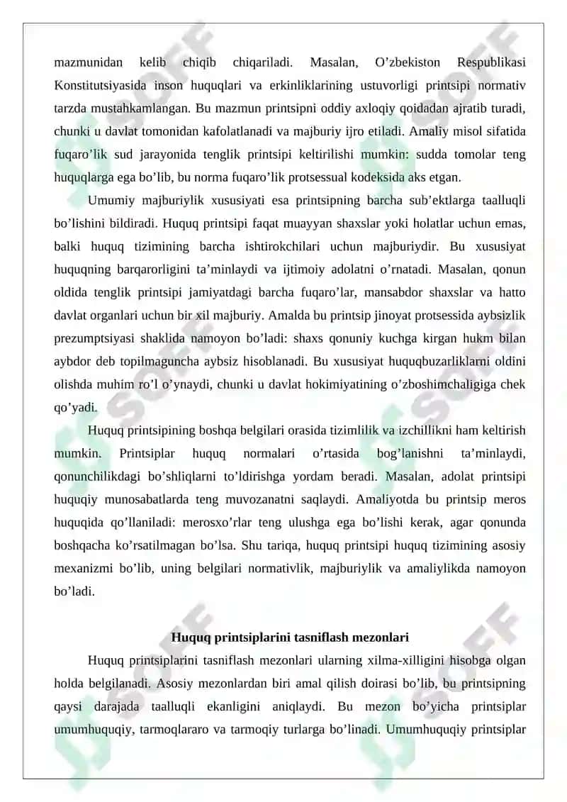 Huquq printsiplarining tasnifi 3