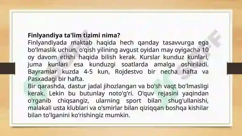 Finlandiya Ta'lim Tizimi 3