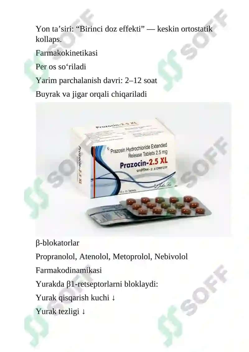 GIPERTENZIYAGA QARSHI DORI VOSITALARI 3