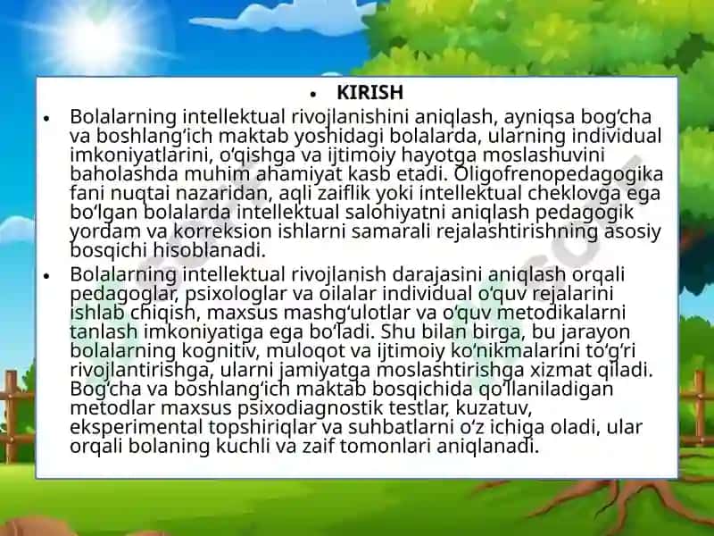 INTELLEKTUAL RIVOJLANISH DARAJASINI ANIQLASH METODLARI 3