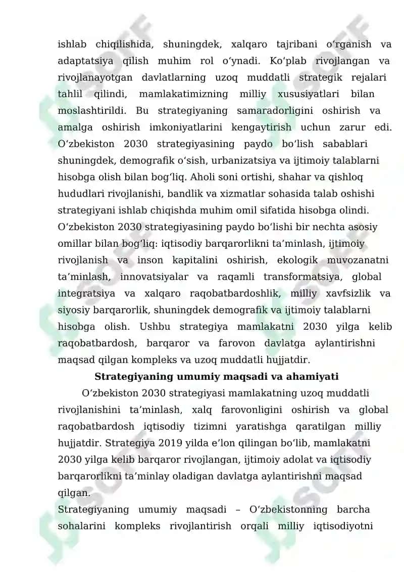 O'ZBEKISTON 2030 STRATEGIYASINING MAZMUN MOHIYATI 3