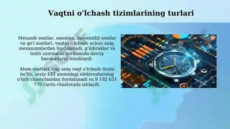 Vaqt oʻlchash tizimlarining tahlili 3