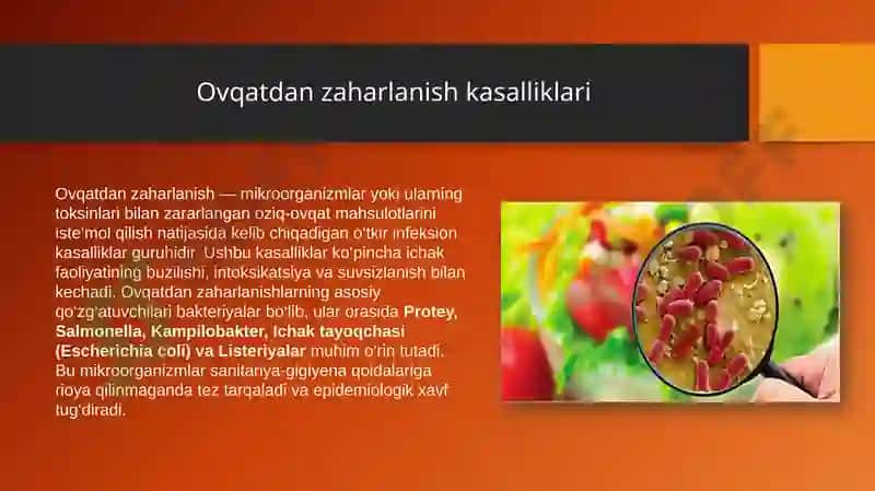 Ovqatdan zaharlanish kasalliklari 3