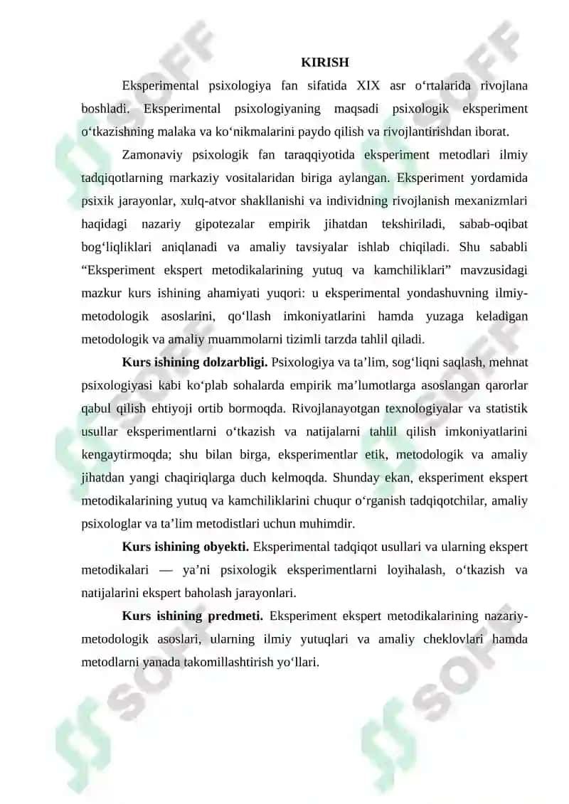 Eksperiment ekspert metodikalarining yutuq va kamchiliklari 3