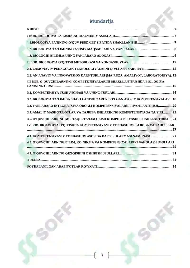 "UMUMIY BIOLOGIYANI O‘QITISH METODIKASI" 3