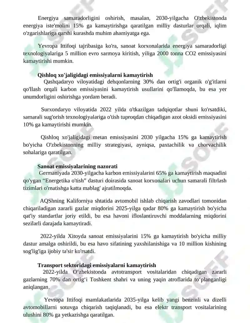 Antropogen omillarning biosferaga ta'sirini kamaytirish 3