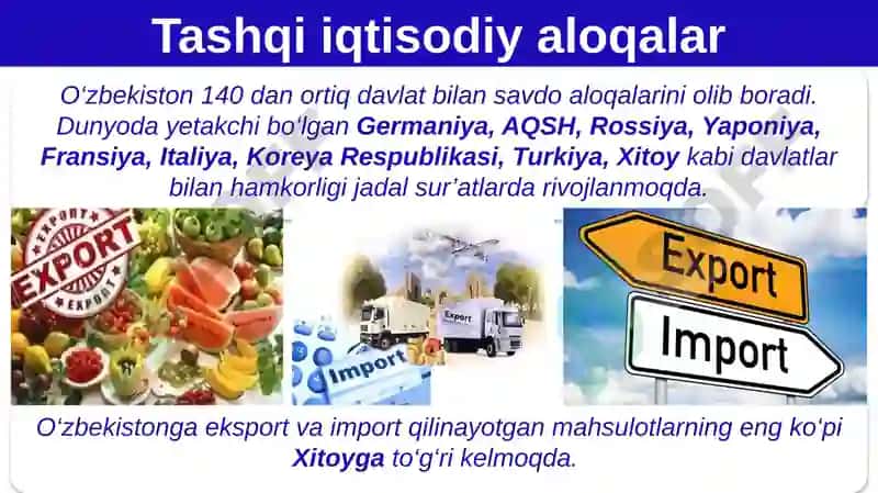 Tashqi iqtisodiy aloqalar 3