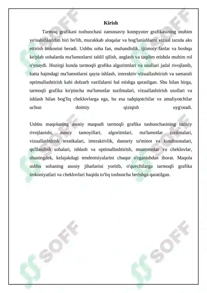 Tarmoq grafikasi tushunchasi 3