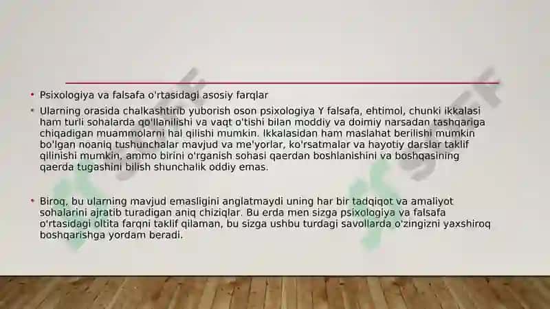 Psixologiya va Falsafa Uzviy Bog'liqli 3