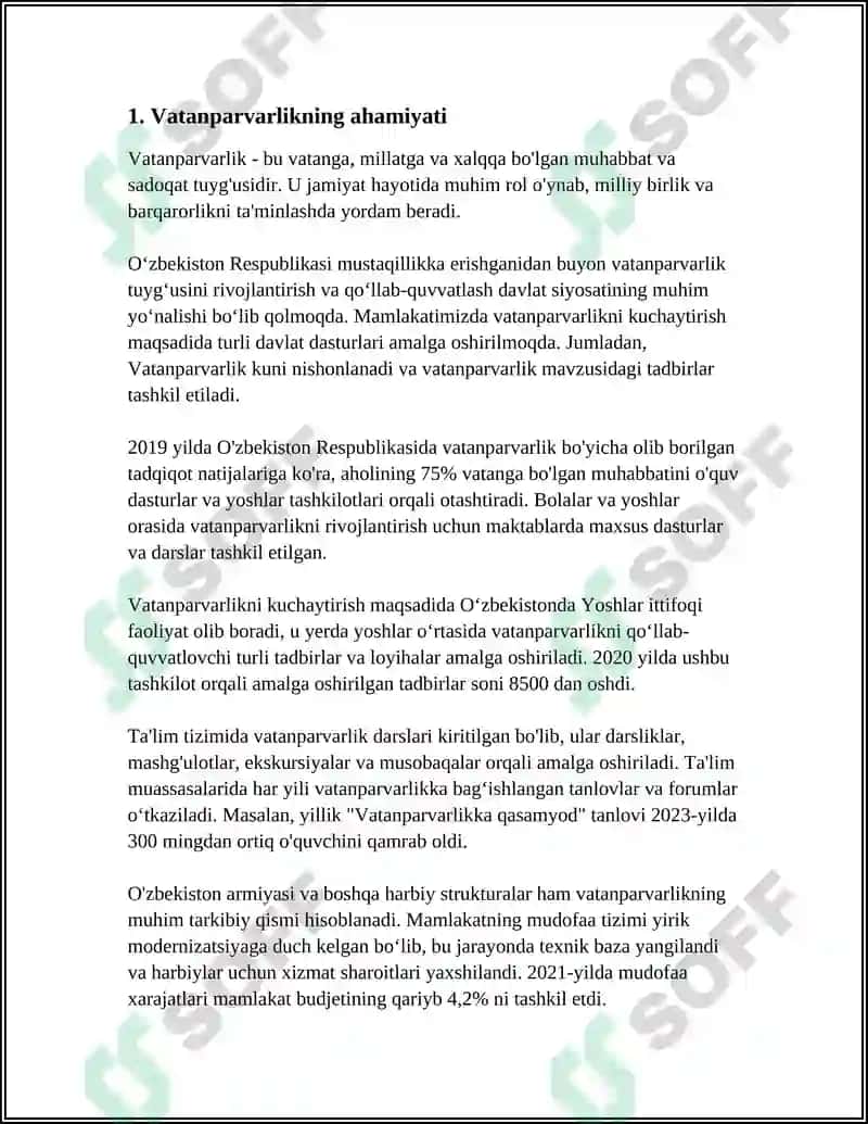 Vatanparvarlik Referat 3